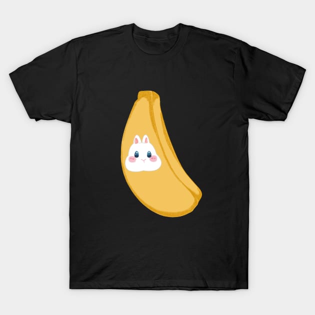 Rabbit Head inside Banana _ Bunniesmee T-Shirt by GambarGrace